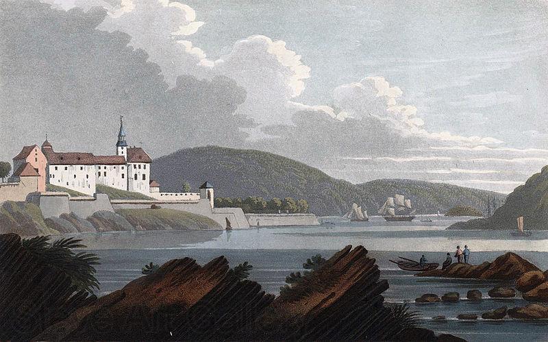 John William Edy Castle of Aggerhus Norge oil painting art